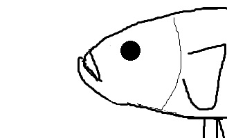 Imagen de un betta con ojos completamente negros